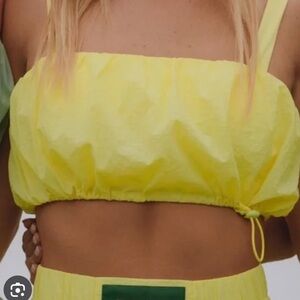 Daily Drills Yellow Bubble Bra